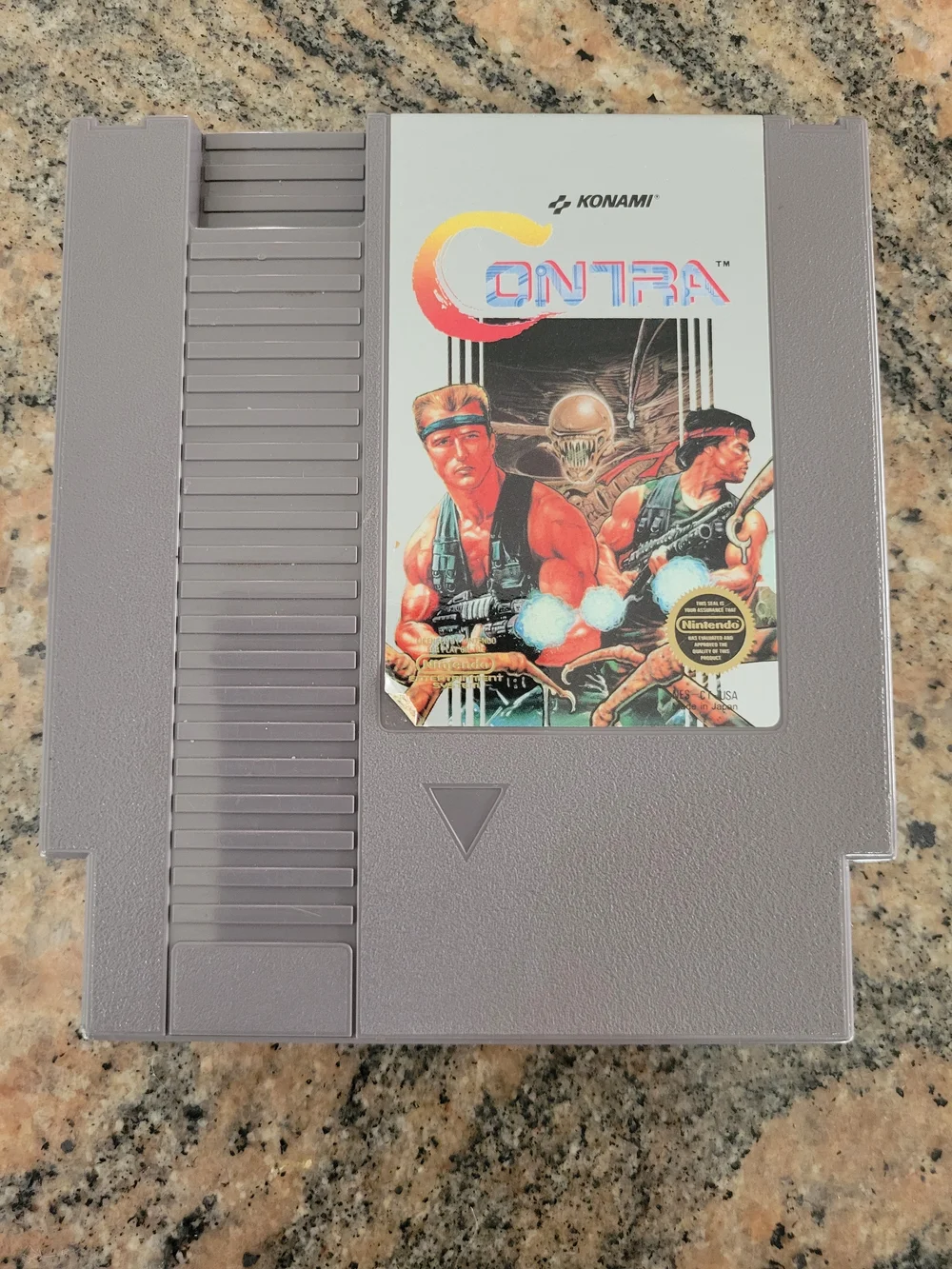 Nintendo (NES) Contra Game w/ Manual and Protective Sheath. Excellent condition.